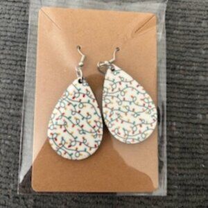 Christmas Lights Teardrop Earrings - NWT (1/$10 or 2/$15)